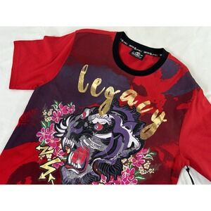 NWT Switch Remarkable Legacy T-Shirt Red With Tiger Men's Size Medium